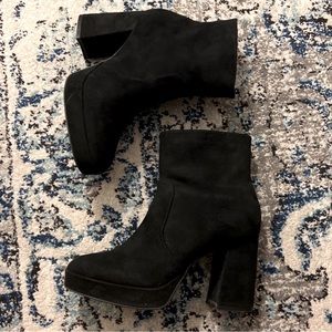 Black booties, Size 8